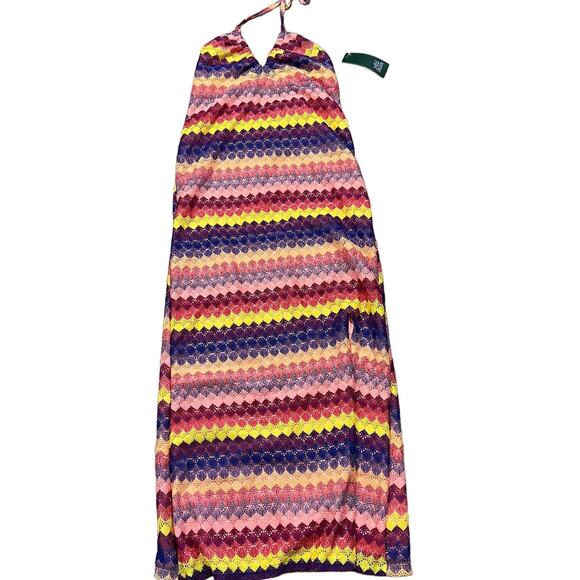 Wild Fable Women's Striped Multicolor Crochet Slip Dress - Size XS - NWT - Picture 1 of 11